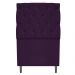 Kit Cabeceira e Calçadeira Liverpool 90 cm Solteiro Suede Roxo - Amarena Móveis