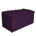 Kit Cabeceira e Calçadeira Liverpool 90 cm Solteiro Suede Roxo - Amarena Móveis