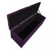 Kit Cabeceira e Calçadeira Liverpool 90 cm Solteiro Suede Roxo - Amarena Móveis