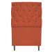 Kit Cabeceira e Calçadeira Liverpool 90 cm Solteiro Suede Terracota - Amarena Móveis