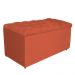 Kit Cabeceira e Calçadeira Liverpool 90 cm Solteiro Suede Terracota - Amarena Móveis