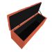 Kit Cabeceira e Calçadeira Liverpool 90 cm Solteiro Suede Terracota - Amarena Móveis