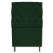 Kit Cabeceira e Calçadeira Liverpool 90 cm Solteiro Suede Verde - Amarena Móveis