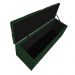 Kit Cabeceira e Calçadeira Liverpool 90 cm Solteiro Suede Verde - Amarena Móveis