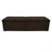 Kit Cabeceira e Calçadeira Munique 140 cm Casal Corano Marrom - Amarena Móveis