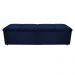 Kit Cabeceira e Calçadeira Munique 140 cm Casal Suede Azul Marinho - Amarena Móveis