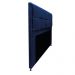 Kit Cabeceira e Calçadeira Munique 140 cm Casal Suede Azul Marinho - Amarena Móveis