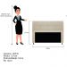 Kit Cabeceira e Calçadeira Munique 140 cm Casal Suede Bege - Amarena Móveis