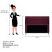 Kit Cabeceira e Calçadeira Munique 140 cm Casal Suede Bordô - Amarena Móveis