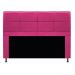Kit Cabeceira e Calçadeira Munique 140 cm Casal Suede Pink - Amarena Móveis