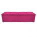 Kit Cabeceira e Calçadeira Munique 140 cm Casal Suede Pink - Amarena Móveis