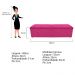 Kit Cabeceira e Calçadeira Munique 140 cm Casal Suede Pink - Amarena Móveis