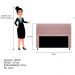 Kit Cabeceira e Calçadeira Munique 140 cm Casal Suede Rosê - Amarena Móveis