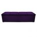 Kit Cabeceira e Calçadeira Munique 140 cm Casal Suede Roxo - Amarena Móveis