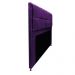 Kit Cabeceira e Calçadeira Munique 140 cm Casal Suede Roxo - Amarena Móveis