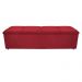 Kit Cabeceira e Calçadeira Munique 140 cm Casal Suede Vermelho - Amarena Móveis
