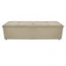 Kit Cabeceira e Calçadeira Munique 160 cm Queen Size Corano Bege - Amarena Móveis
