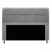Kit Cabeceira e Calçadeira Munique 160 cm Queen Size Corano Cinza - Amarena Móveis