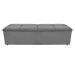 Kit Cabeceira e Calçadeira Munique 160 cm Queen Size Corano Cinza - Amarena Móveis