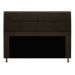 Kit Cabeceira e Calçadeira Munique 160 cm Queen Size Corano Marrom - Amarena Móveis