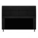 Kit Cabeceira e Calçadeira Munique 160 cm Queen Size Corano Preto - Amarena Móveis