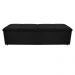 Kit Cabeceira e Calçadeira Munique 160 cm Queen Size Corano Preto - Amarena Móveis