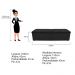 Kit Cabeceira e Calçadeira Munique 160 cm Queen Size Corano Preto - Amarena Móveis