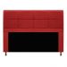 Kit Cabeceira e Calçadeira Munique 160 cm Queen Size Corano Vermelho - Amarena Móveis
