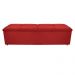 Kit Cabeceira e Calçadeira Munique 160 cm Queen Size Corano Vermelho - Amarena Móveis