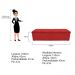 Kit Cabeceira e Calçadeira Munique 160 cm Queen Size Corano Vermelho - Amarena Móveis