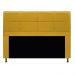 Kit Cabeceira e Calçadeira Munique 160 cm Queen Size Suede Amarelo - Amarena Móveis