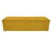 Kit Cabeceira e Calçadeira Munique 160 cm Queen Size Suede Amarelo - Amarena Móveis