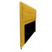 Kit Cabeceira e Calçadeira Munique 160 cm Queen Size Suede Amarelo - Amarena Móveis