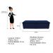 Kit Cabeceira e Calçadeira Munique 160 cm Queen Size Suede Azul Marinho - Amarena Móveis
