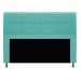 Kit Cabeceira e Calçadeira Munique 160 cm Queen Size Suede Azul Tiffany - Amarena Móveis