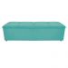 Kit Cabeceira e Calçadeira Munique 160 cm Queen Size Suede Azul Tiffany - Amarena Móveis