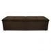 Kit Cabeceira e Calçadeira Munique 160 cm Queen Size Suede Marrom - Amarena Móveis