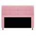 Kit Cabeceira e Calçadeira Munique 160 cm Queen Size Suede Rosa Bebê - Amarena Móveis