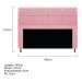 Kit Cabeceira e Calçadeira Munique 160 cm Queen Size Suede Rosa Bebê - Amarena Móveis