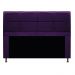 Kit Cabeceira e Calçadeira Munique 160 cm Queen Size Suede Roxo - Amarena Móveis