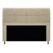 Kit Cabeceira e Calçadeira Munique 195 cm King Size Corano Bege - Amarena Móveis