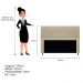 Kit Cabeceira e Calçadeira Munique 195 cm King Size Corano Bege - Amarena Móveis