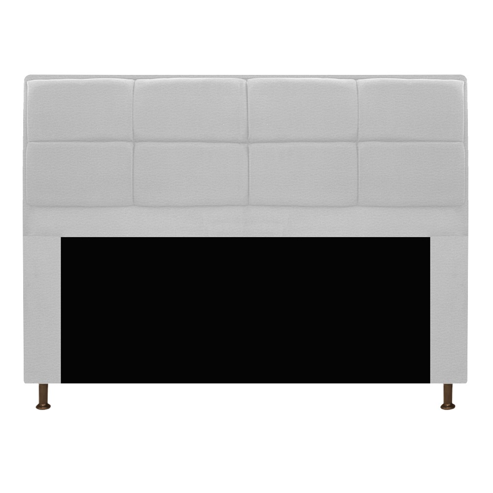 Kit Cabeceira e Calçadeira Munique 195 cm King Size Corano Branco - Amarena Móveis