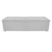 Kit Cabeceira e Calçadeira Munique 195 cm King Size Corano Branco - Amarena Móveis