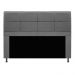 Kit Cabeceira e Calçadeira Munique 195 cm King Size Corano Cinza - Amarena Móveis