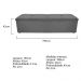 Kit Cabeceira e Calçadeira Munique 195 cm King Size Corano Cinza - Amarena Móveis