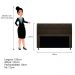 Kit Cabeceira e Calçadeira Munique 195 cm King Size Corano Marrom - Amarena Móveis