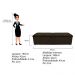 Kit Cabeceira e Calçadeira Munique 195 cm King Size Corano Marrom - Amarena Móveis