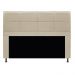Kit Cabeceira e Calçadeira Munique 195 cm King Size Suede Bege - Amarena Móveis