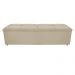 Kit Cabeceira e Calçadeira Munique 195 cm King Size Suede Bege - Amarena Móveis